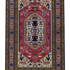 Authentic Hand-Knotted Silk-Highlighted Fine Ardabil Carpet – Item #278